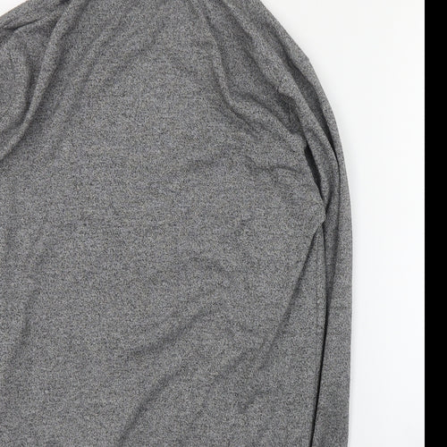 H&M Womens Grey  Cotton Full Zip Hoodie Size M  Zip