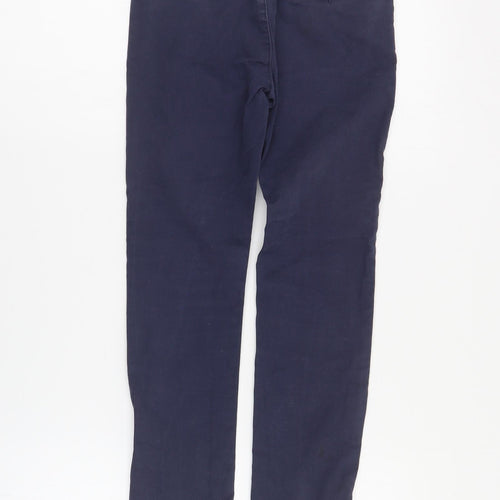 NEXT Boys Blue  Cotton Chino Trousers Size 8 Years  Regular Zip