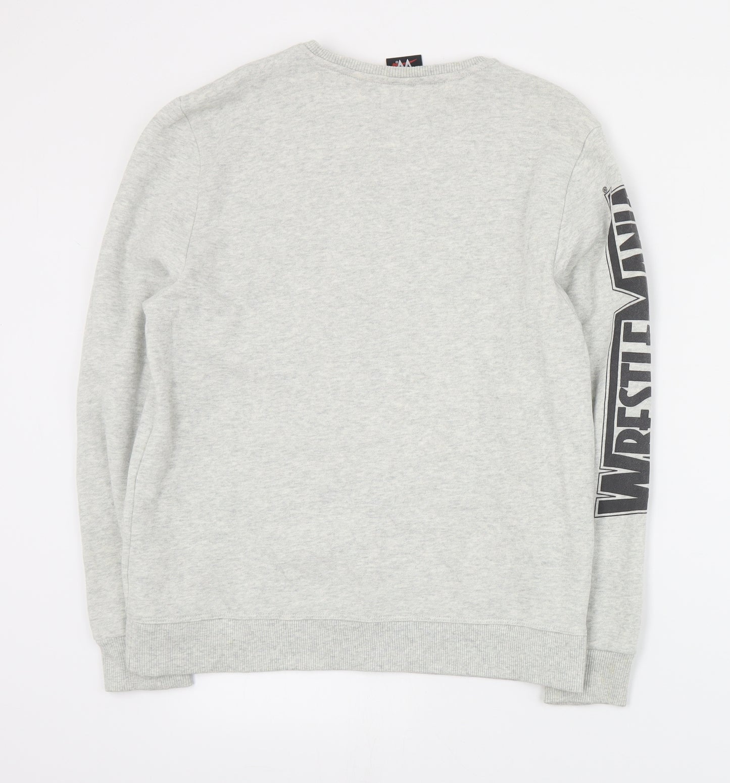 NEXT Boys Grey  Cotton Pullover Sweatshirt Size 12 Years  Pullover - Wrestlemania