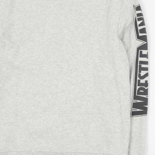 NEXT Boys Grey  Cotton Pullover Sweatshirt Size 12 Years  Pullover - Wrestlemania
