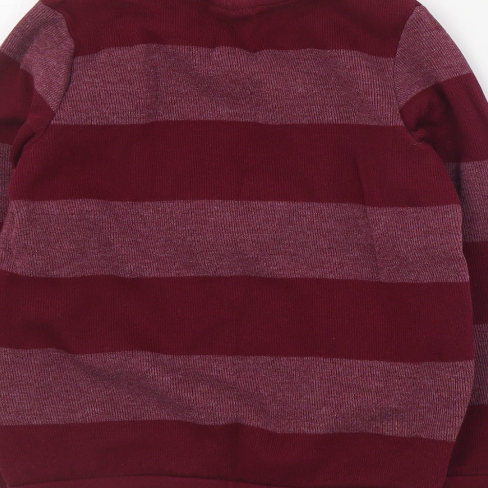 LC Waikiki Boys Red Striped Cotton Pullover Sweatshirt Size 6-7 Years  Pullover
