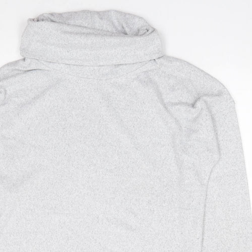 Preworn Womens Grey Roll Neck  Polyester Pullover Jumper Size M