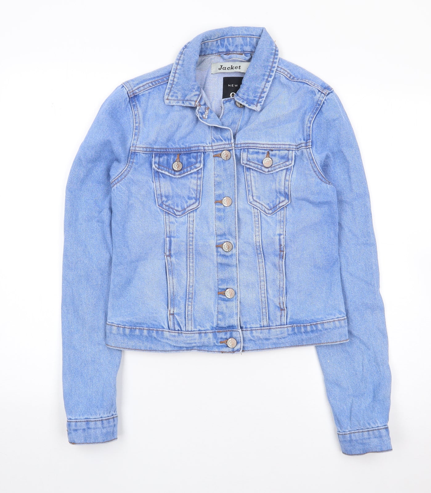 New Look Girls Blue   Jacket  Size 12-13 Years  Button