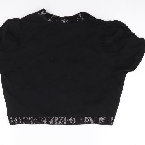 Papaya Womens Black V-Neck  Cotton Cardigan Jumper Size 18   - Bolero