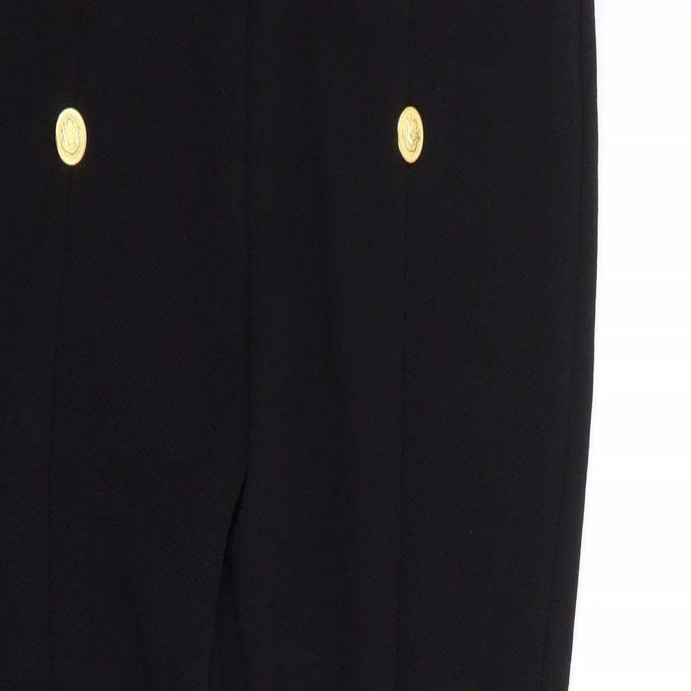 SheIn Womens Black  Polyester Trousers  Size 16 L27 in Regular
