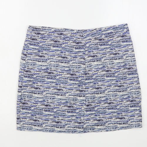 Twenty 29 Womens Blue Striped Cotton Mini Skirt Size 34 in