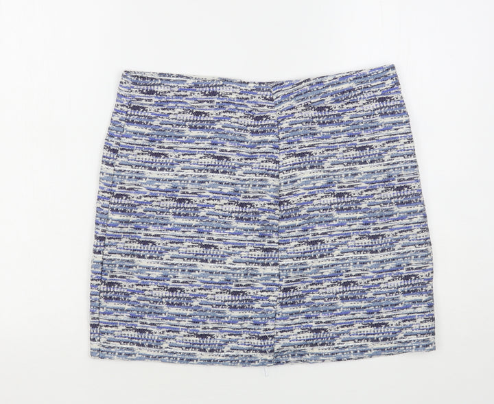 Twenty 29 Womens Blue Striped Cotton Mini Skirt Size 34 in