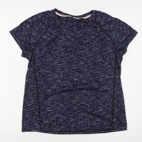 Atmosphere Womens Multicoloured Geometric Polyester Basic T-Shirt Size 10 Round Neck