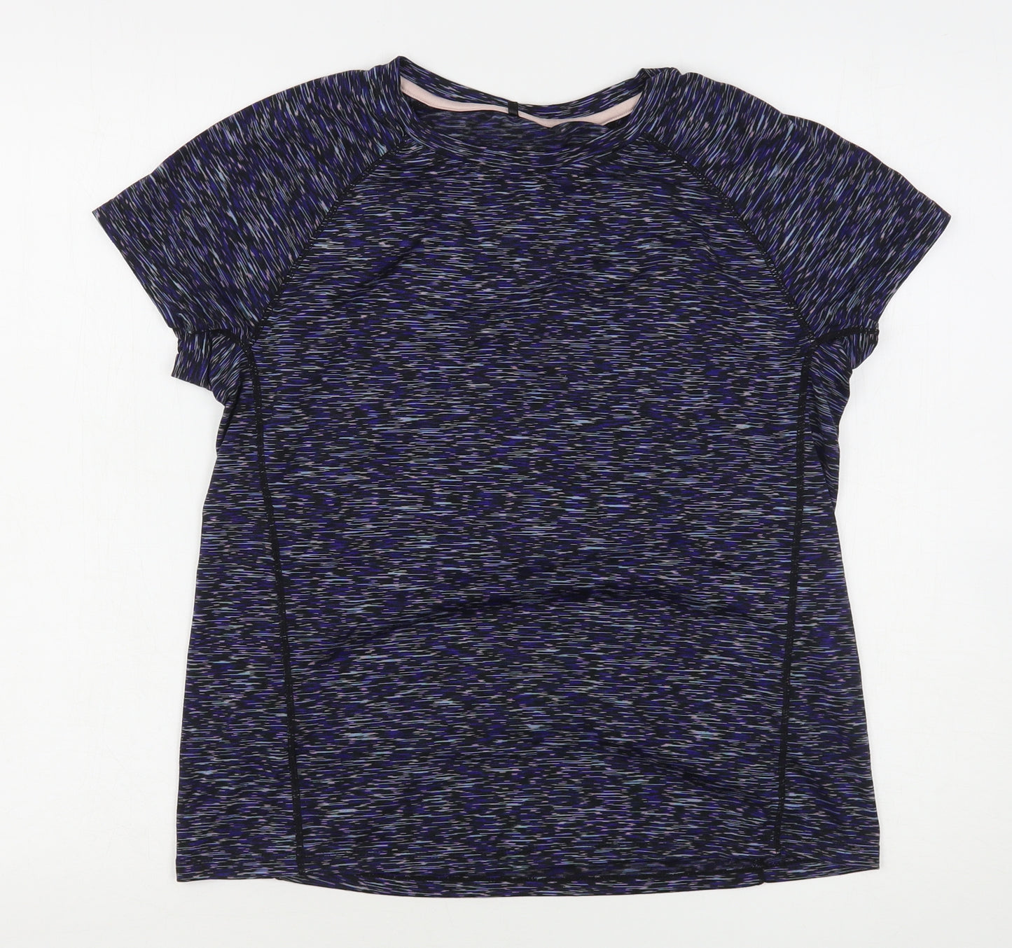Atmosphere Womens Multicoloured Geometric Polyester Basic T-Shirt Size 10 Round Neck