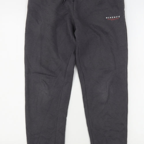 Mckenzie  Boys Grey  Cotton Sweatpants Trousers Size 13-14 Years  Regular