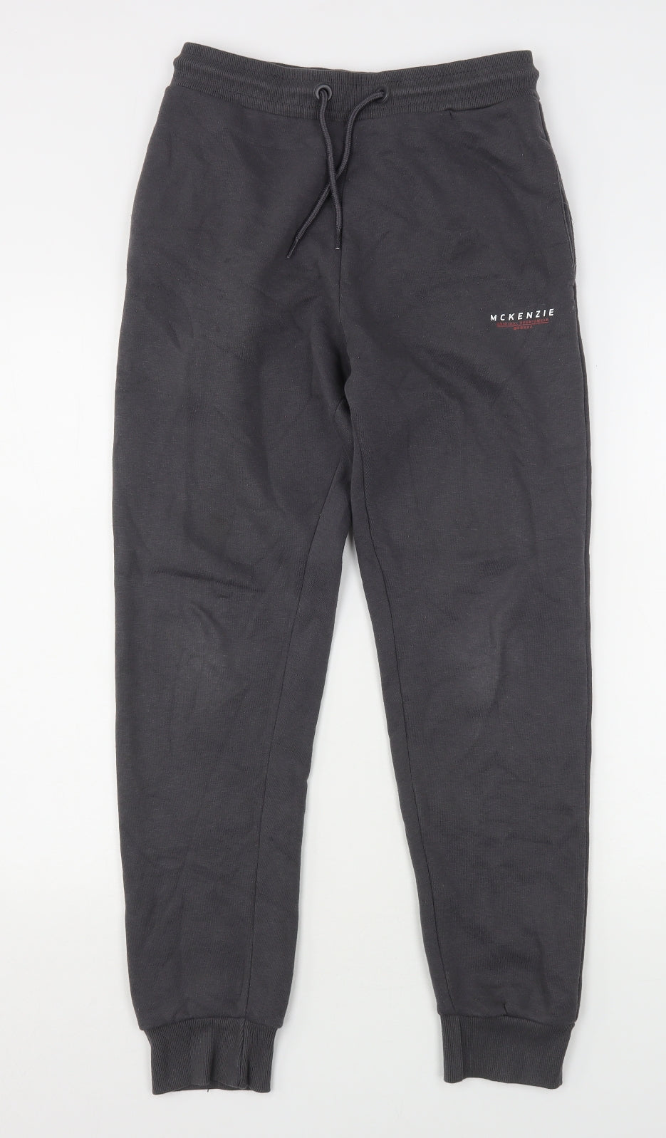 Mckenzie  Boys Grey  Cotton Sweatpants Trousers Size 13-14 Years  Regular