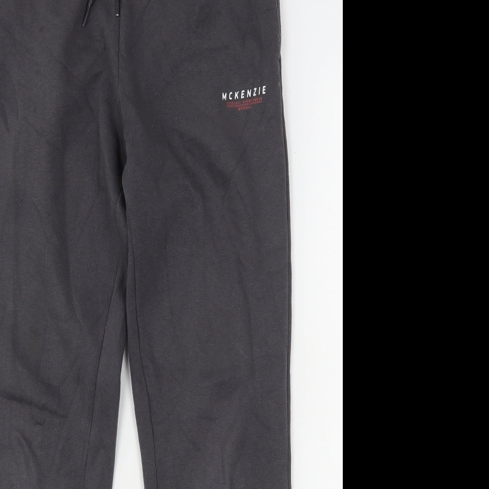 Mckenzie  Boys Grey  Cotton Sweatpants Trousers Size 13-14 Years  Regular