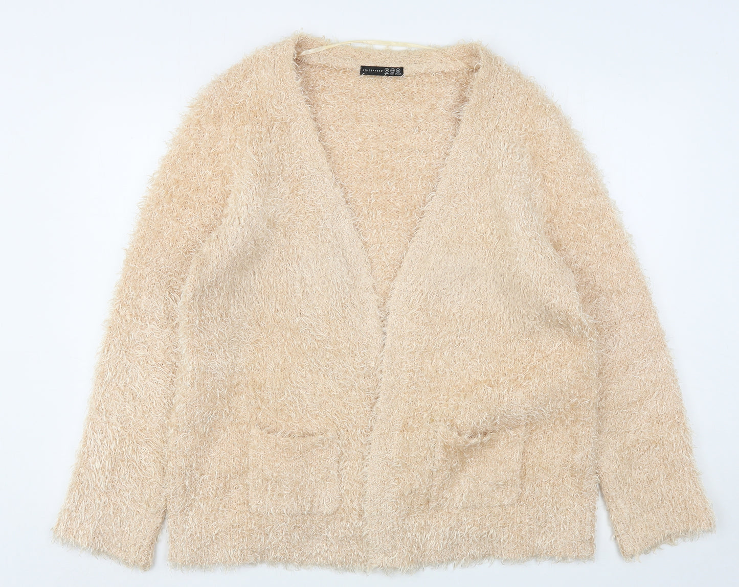 Atmosphere Womens Pink V-Neck  Polyester Cardigan Jumper Size 16