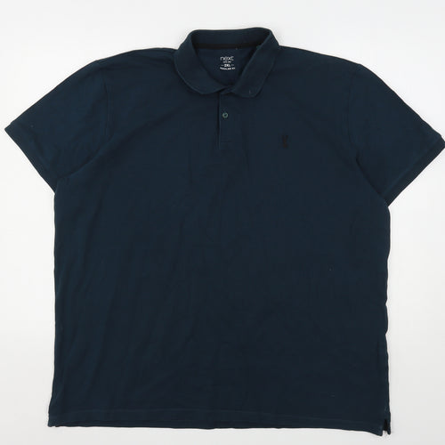 NEXT Mens Green  Cotton  Polo Size 2XL Collared