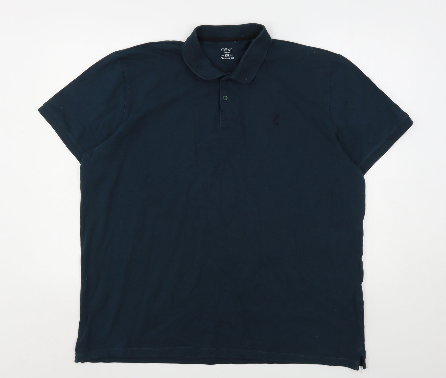 NEXT Mens Green  Cotton  Polo Size 2XL Collared