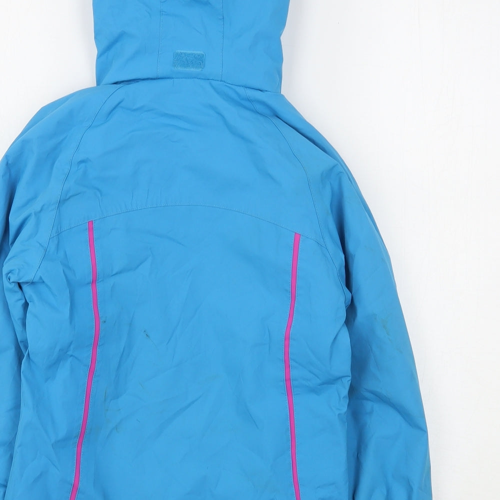 Trespass Girls Blue   Rain Coat Coat Size 5-6 Years