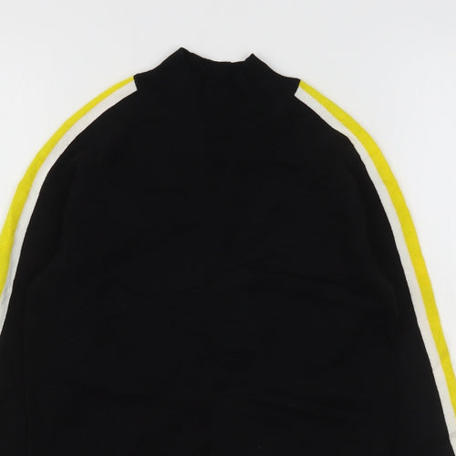 H&M Womens Black High Neck  Viscose Pullover Jumper Size XS