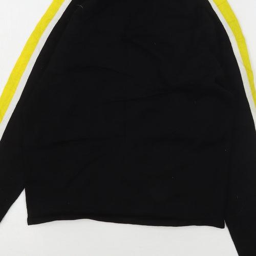 H&M Womens Black High Neck  Viscose Pullover Jumper Size XS
