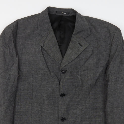 Ciro Citterio Mens Grey  Wool Jacket Suit Jacket Size 44