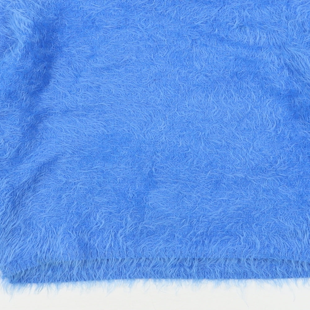 Marks and Spencer Girls Blue Round Neck  Polyamide Pullover Jumper Size 12-13 Years