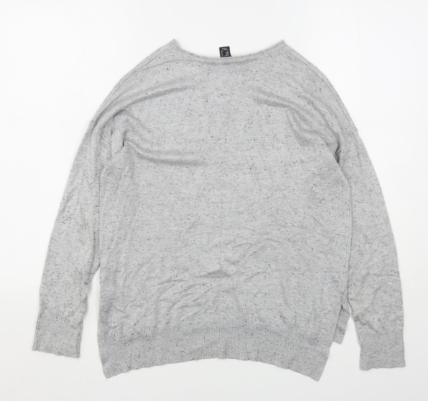 Atmosphere Womens Grey Round Neck  Viscose Pullover Jumper Size 12