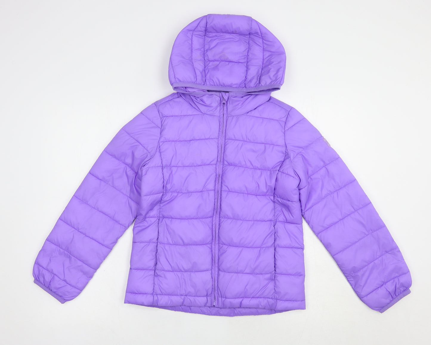 Gap Girls Purple   Quilted Jacket Size 12-13 Years  Zip