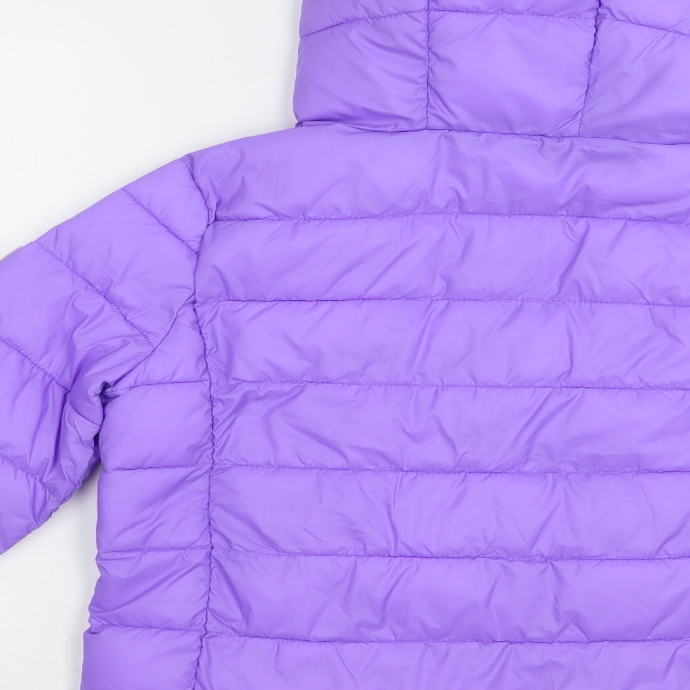 Gap Girls Purple   Quilted Jacket Size 12-13 Years  Zip