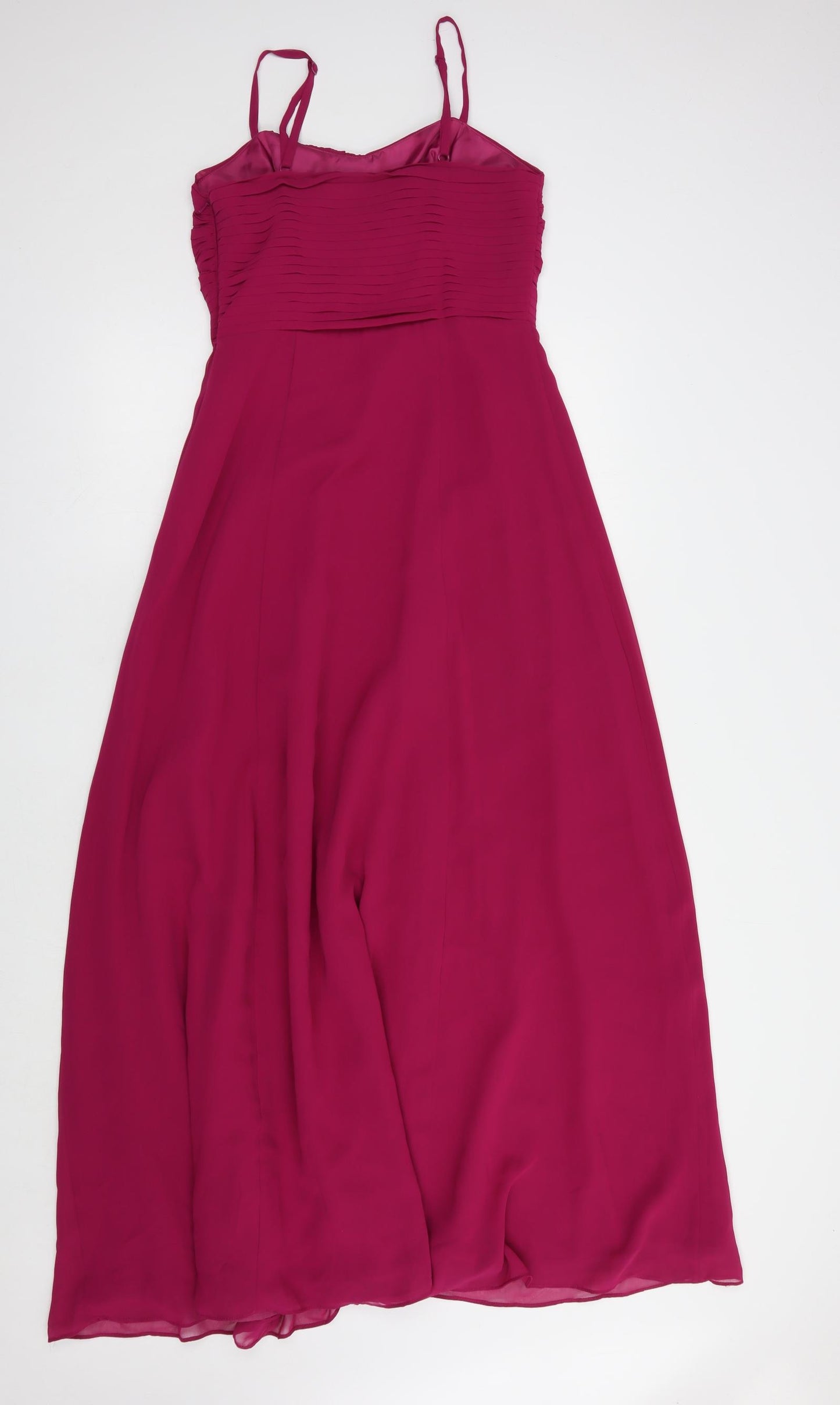 Roman Womens Pink  Polyester Ball Gown  Size 12  Sweetheart Zip