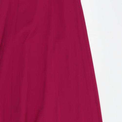 Roman Womens Pink  Polyester Ball Gown  Size 12  Sweetheart Zip