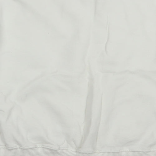 NEXT Girls White  Cotton Pullover Sweatshirt Size 12 Years  Pullover - Rainbow