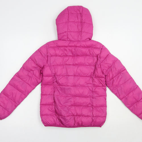 NEXT Girls Pink   Puffer Jacket Jacket Size 11 Years  Zip