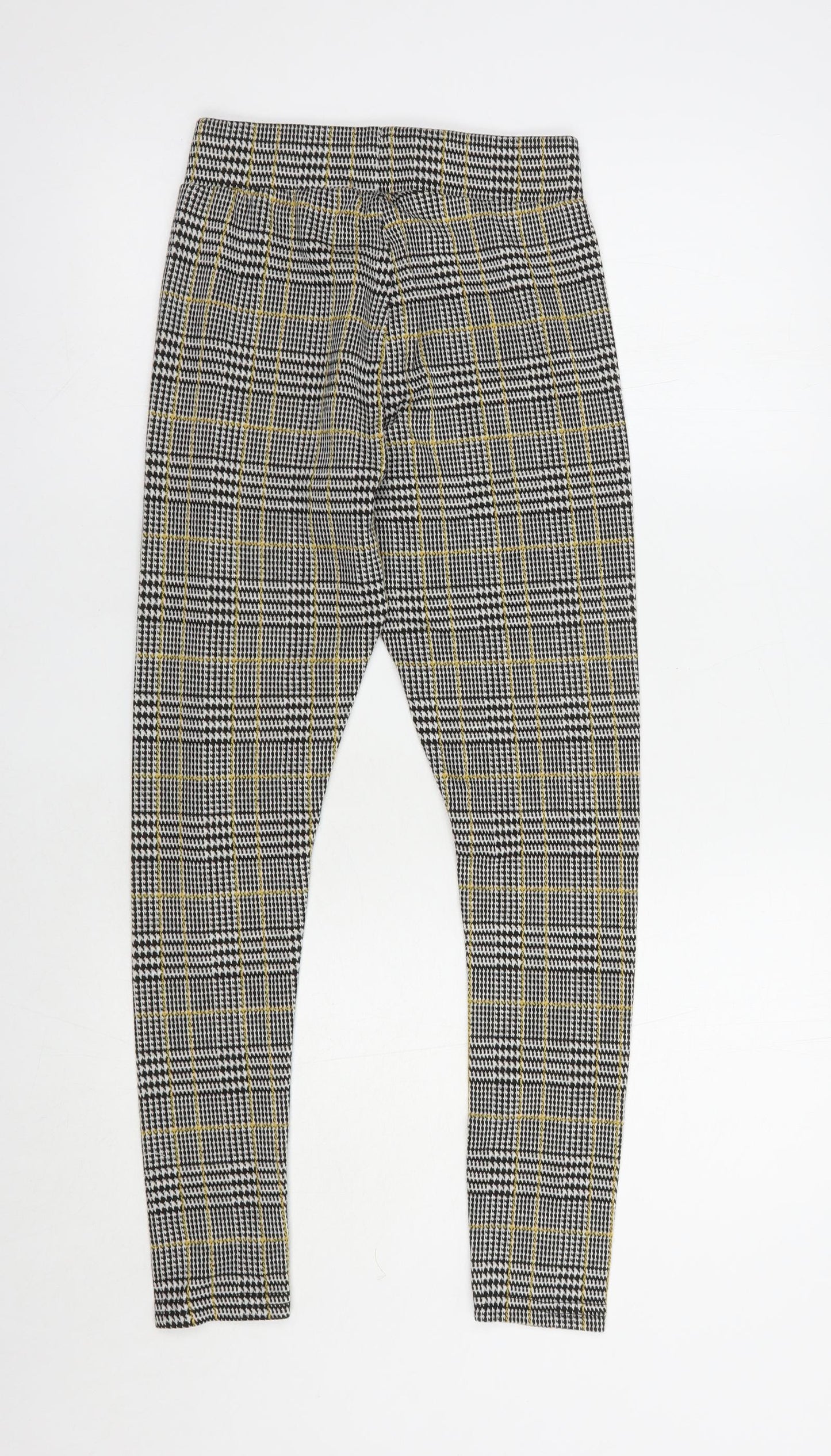 New Look Girls Black Houndstooth Polyester Jogger Trousers Size 12-13 Years  Regular  - Leggings