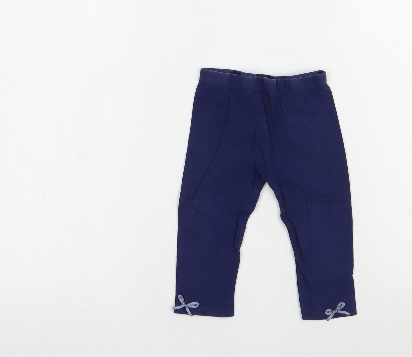 Baby Town Baby Blue  Cotton Jogger Leggings Size 12-18 Months