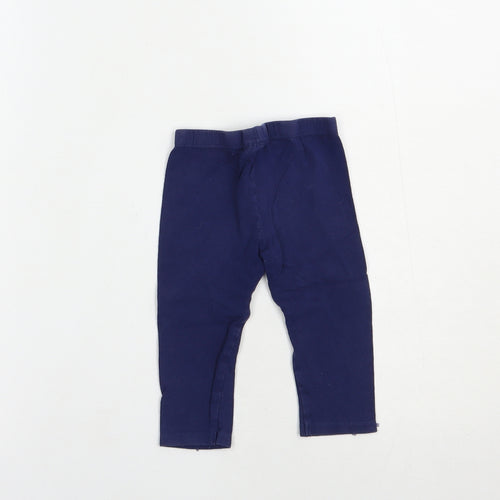 Baby Town Baby Blue  Cotton Jogger Leggings Size 12-18 Months