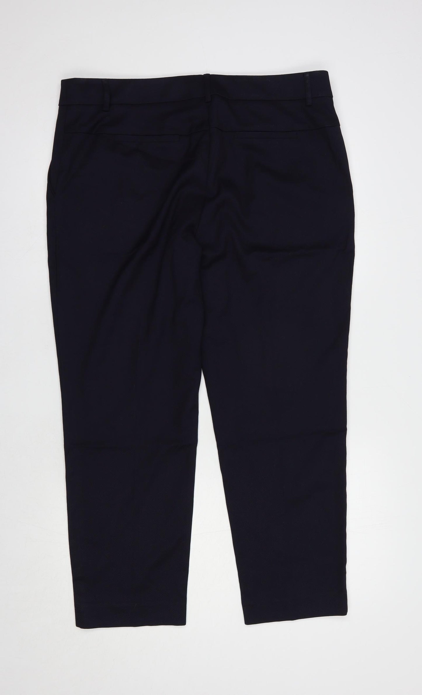 NEXT Womens Blue  Polyester Dress Pants Trousers Size 16 L27 in Regular Hook & Eye