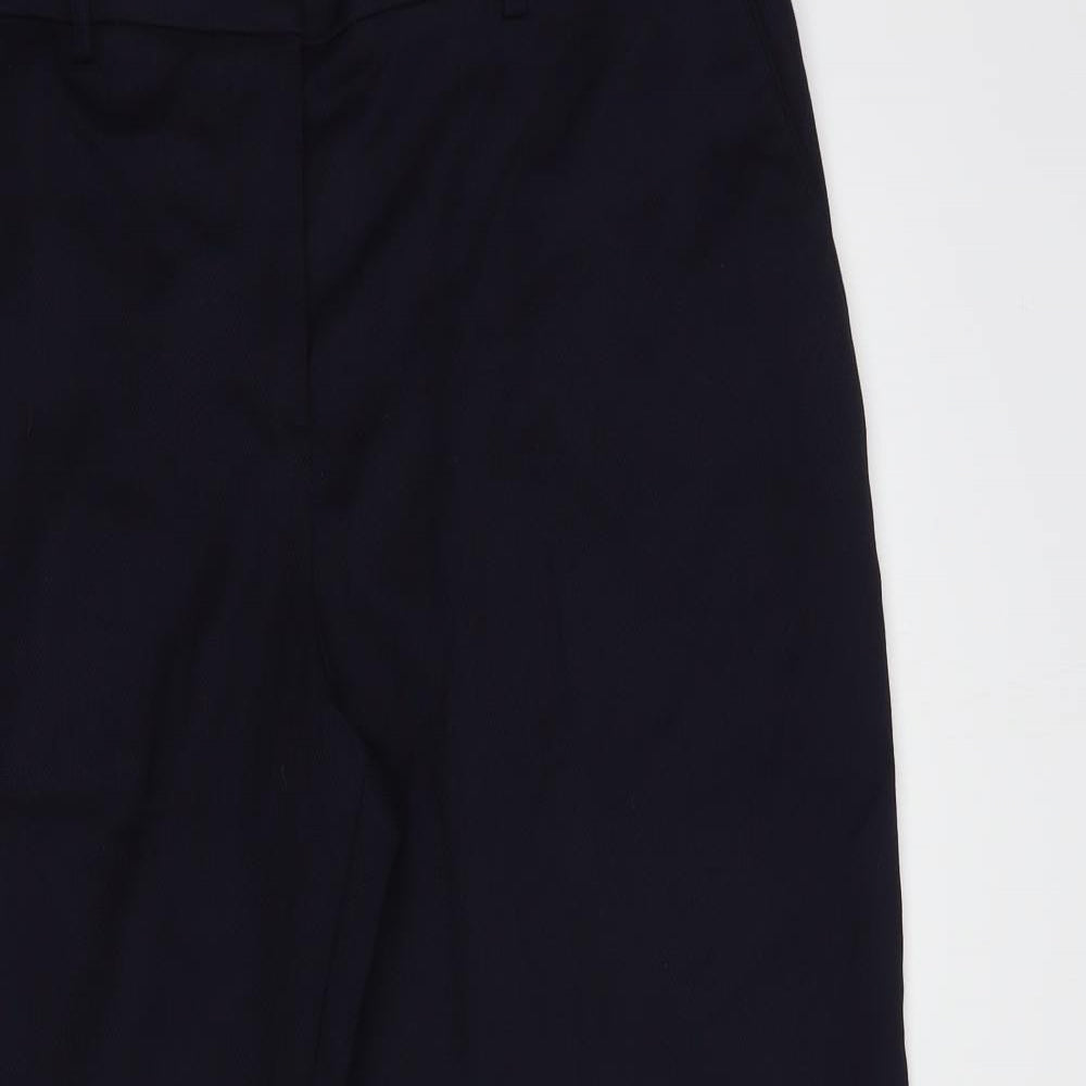 NEXT Womens Blue  Polyester Dress Pants Trousers Size 16 L27 in Regular Hook & Eye