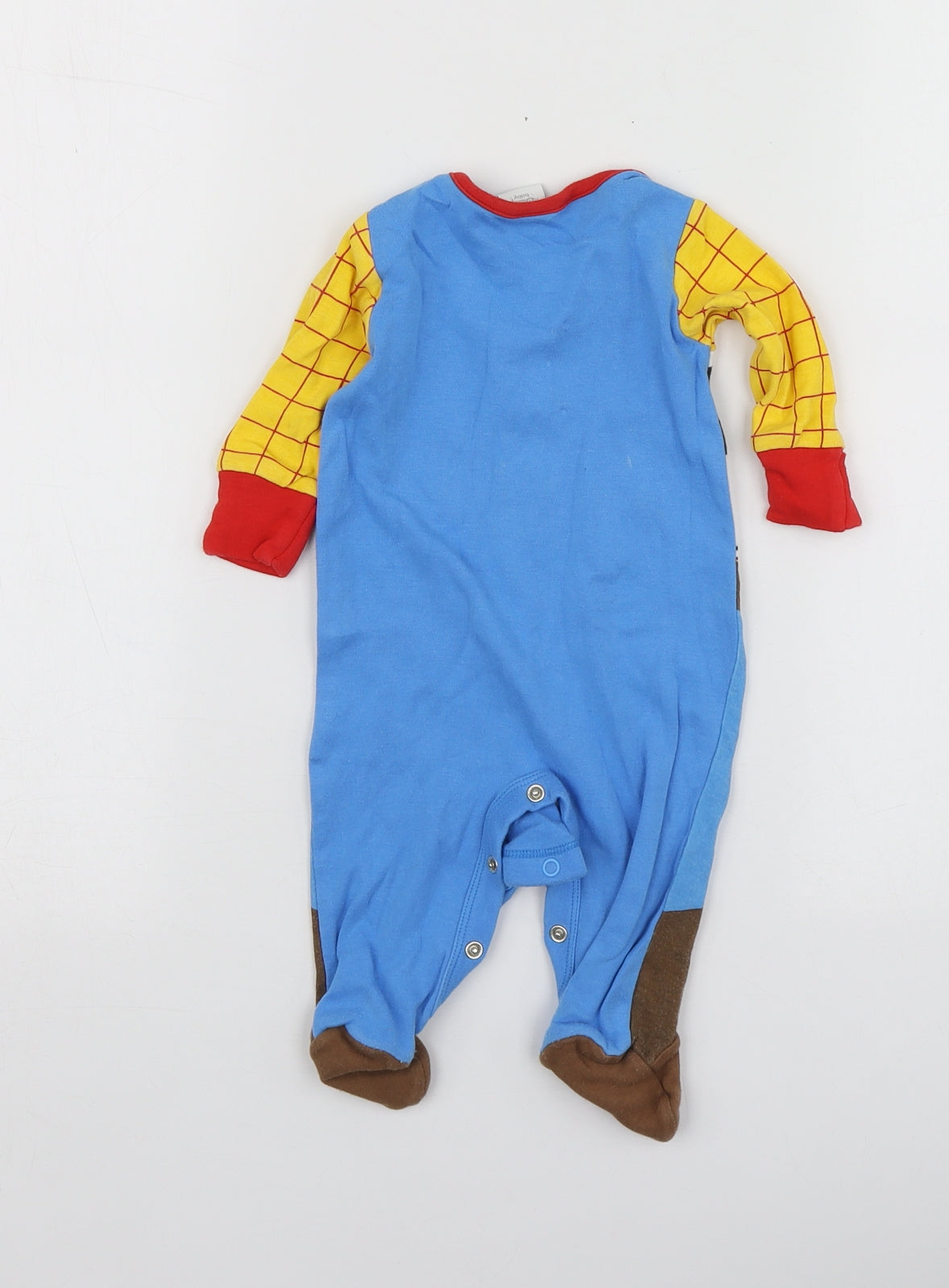 Disney Boys Blue Geometric 100% Cotton Babygrow One-Piece Size 0-3 Months   - Toy Story