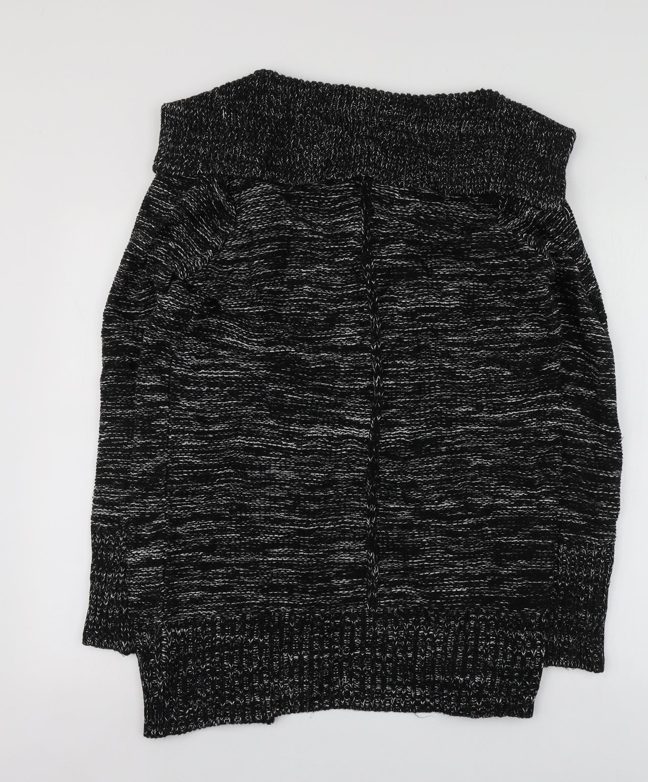 Forever21 Womens Grey V-Neck  Acrylic Cardigan Jumper Size M