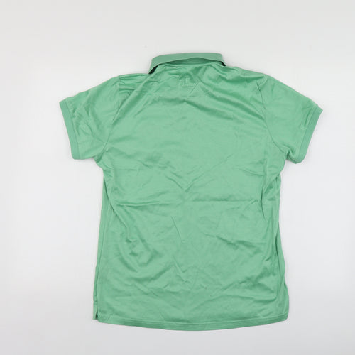 Glenbrae Womens Green  Cotton Basic Polo Size XL Collared - Irish Ladies Golf