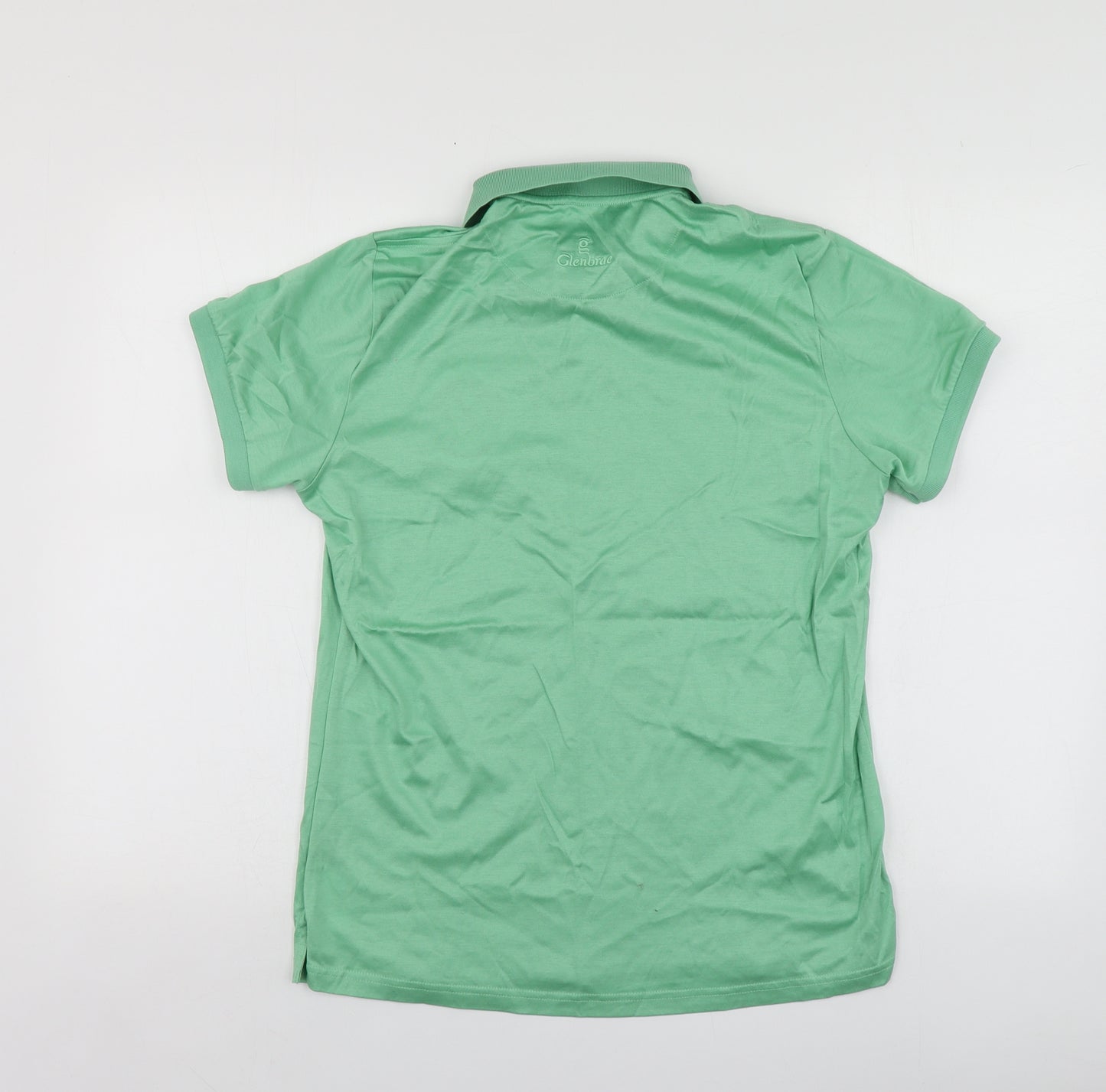 Glenbrae Womens Green  Cotton Basic Polo Size XL Collared - Irish Ladies Golf