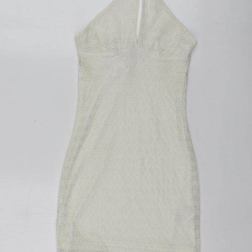 H&M Girls Ivory  Polyester Mini  Size XS  Halter