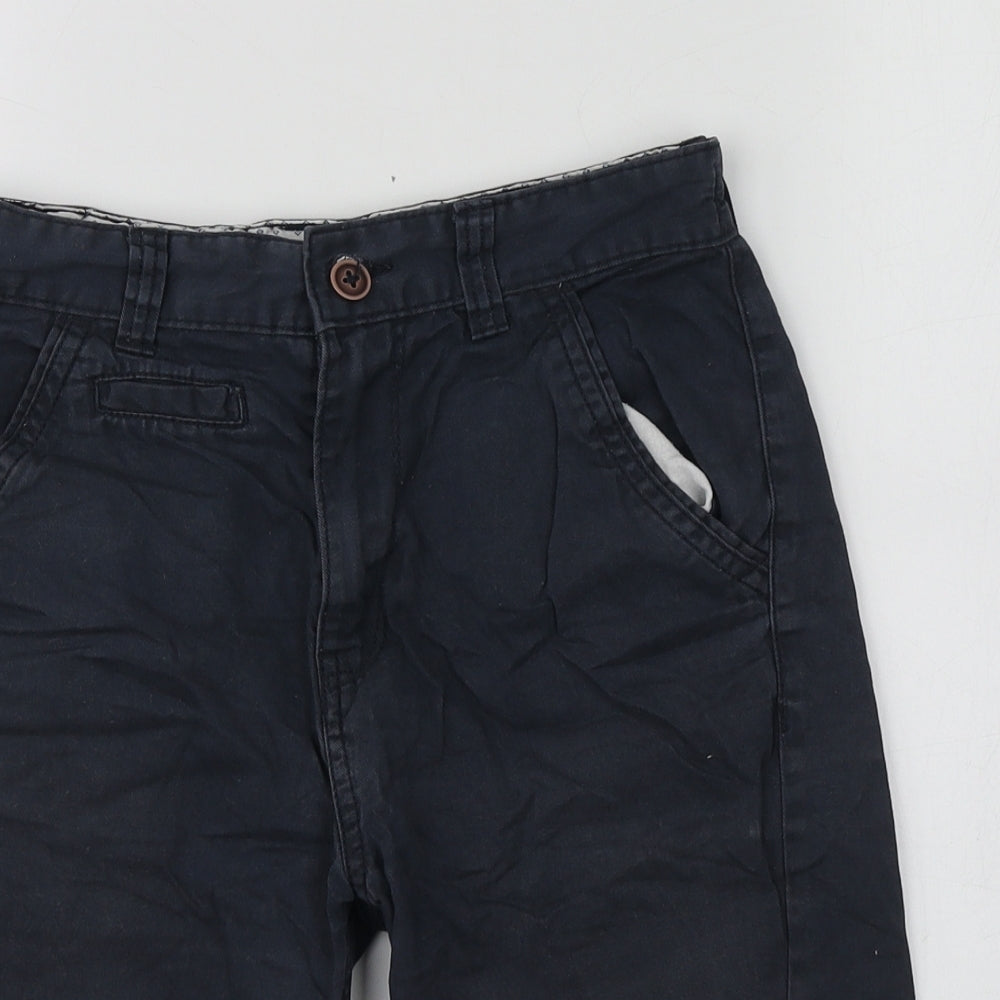George Boys Grey  Cotton Chino Shorts Size 9-10 Years  Regular