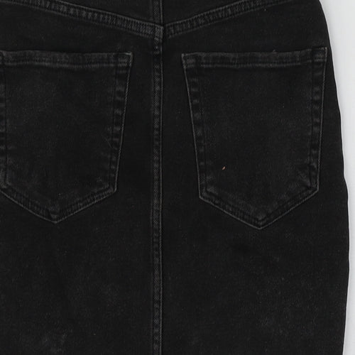 Pull&Bear Womens Grey  Cotton Mini Skirt Size S