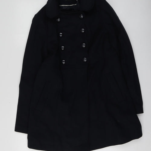 George Womens Blue   Overcoat Coat Size 10