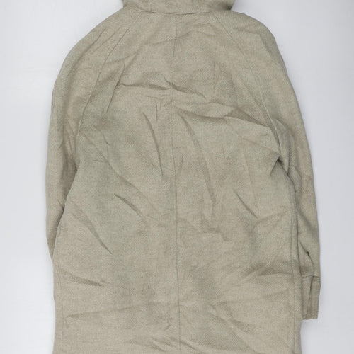M&S Womens Beige   Pea Coat Coat Size 8