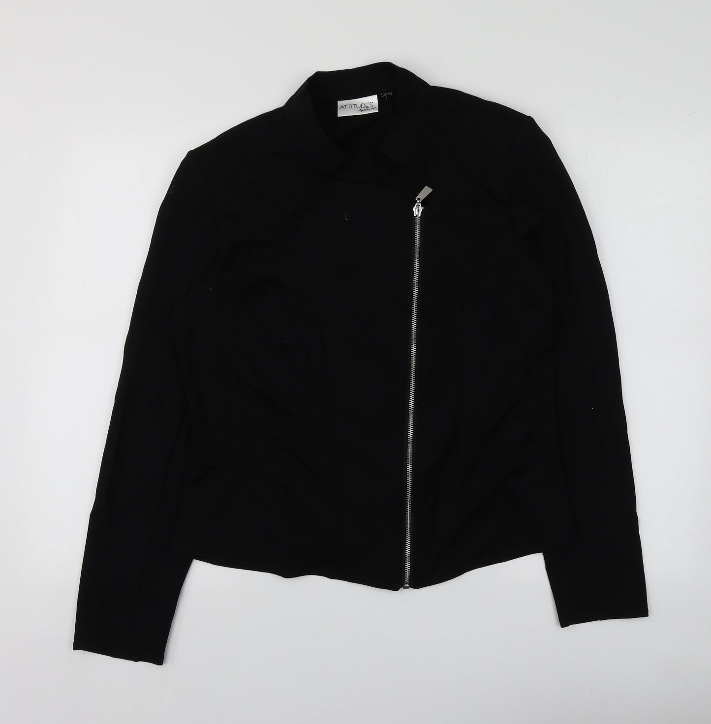 Attitudes Womens Black   Jacket Blazer Size S