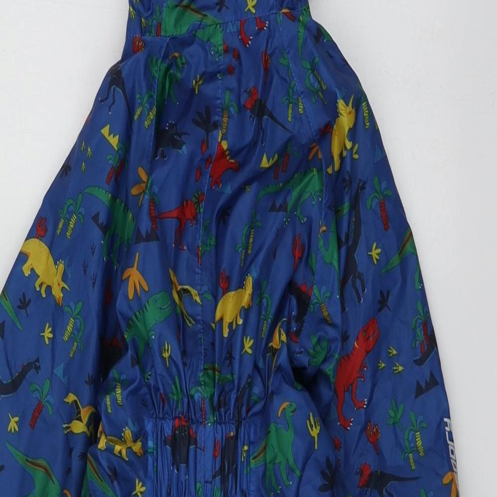 Mountain Warehouse Boys Blue Geometric Polyester Babygrow One-Piece Size 12-18 Months