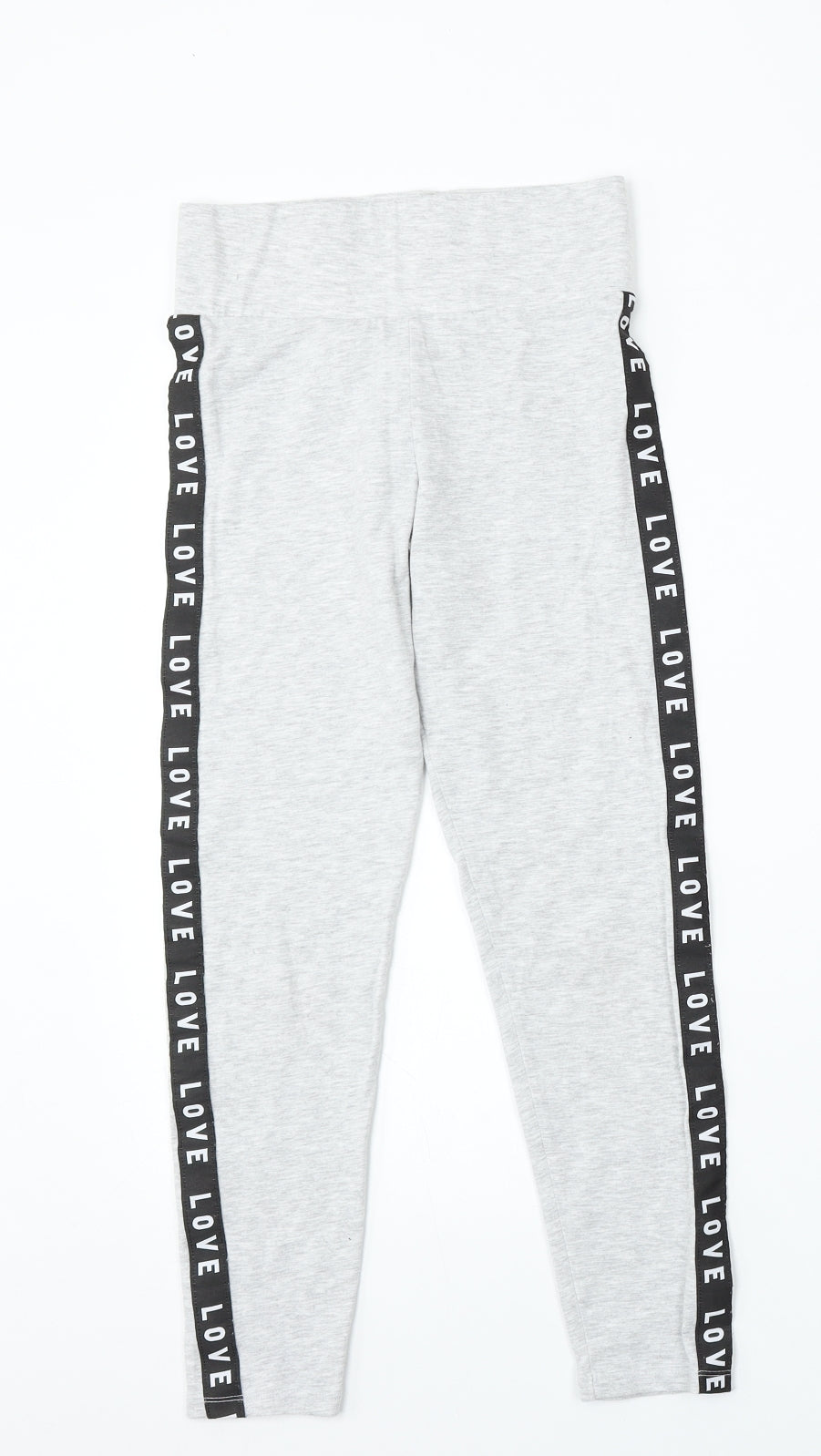 George Girls Grey  Polyester Jogger Trousers Size 10-11 Years  Regular