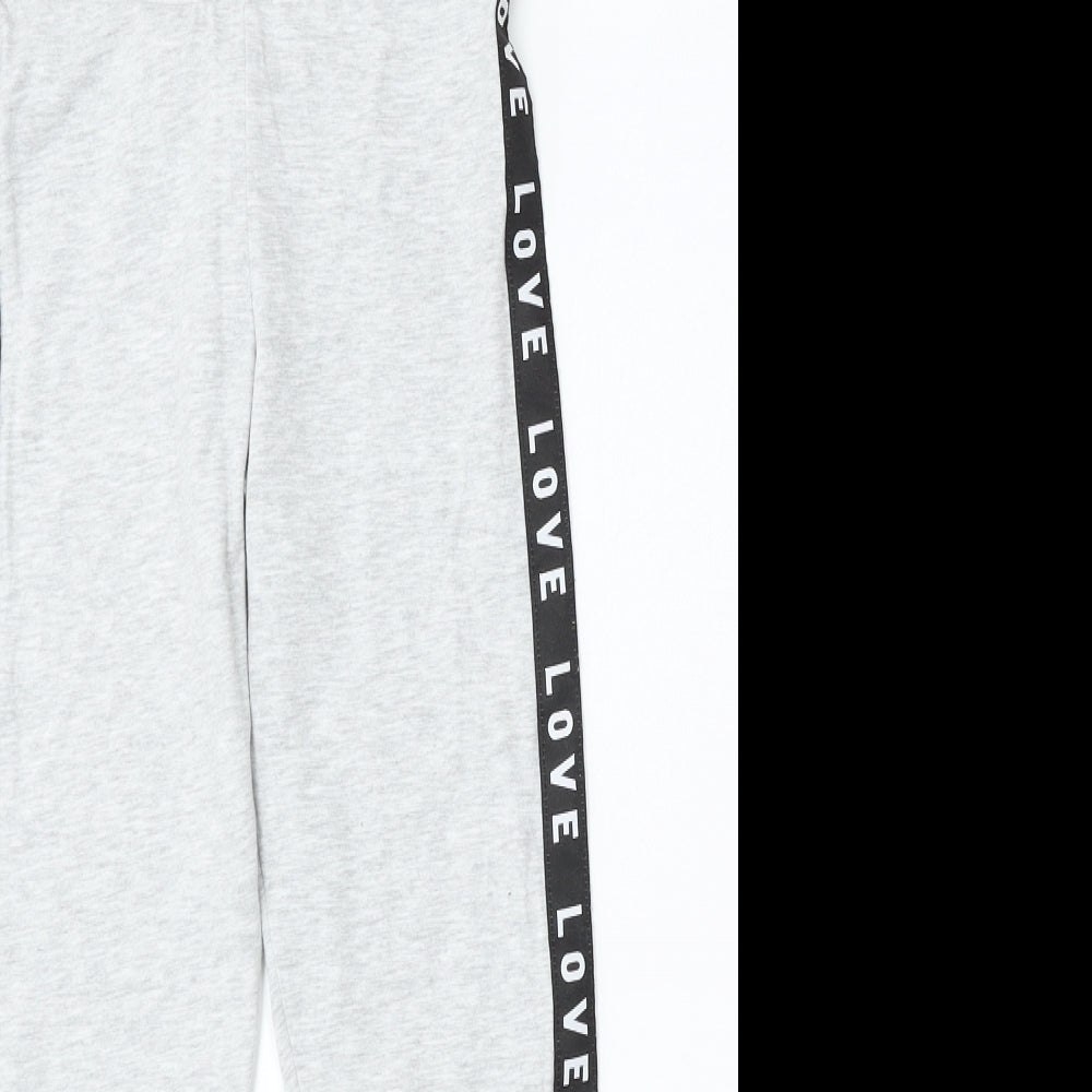 George Girls Grey  Polyester Jogger Trousers Size 10-11 Years  Regular