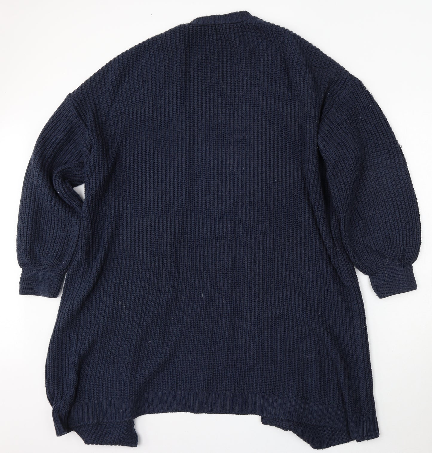 Very Womens Blue V-Neck  Acrylic Cardigan Jumper Size 14